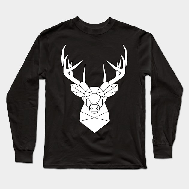 Deer head Long Sleeve T-Shirt by GoshaDron